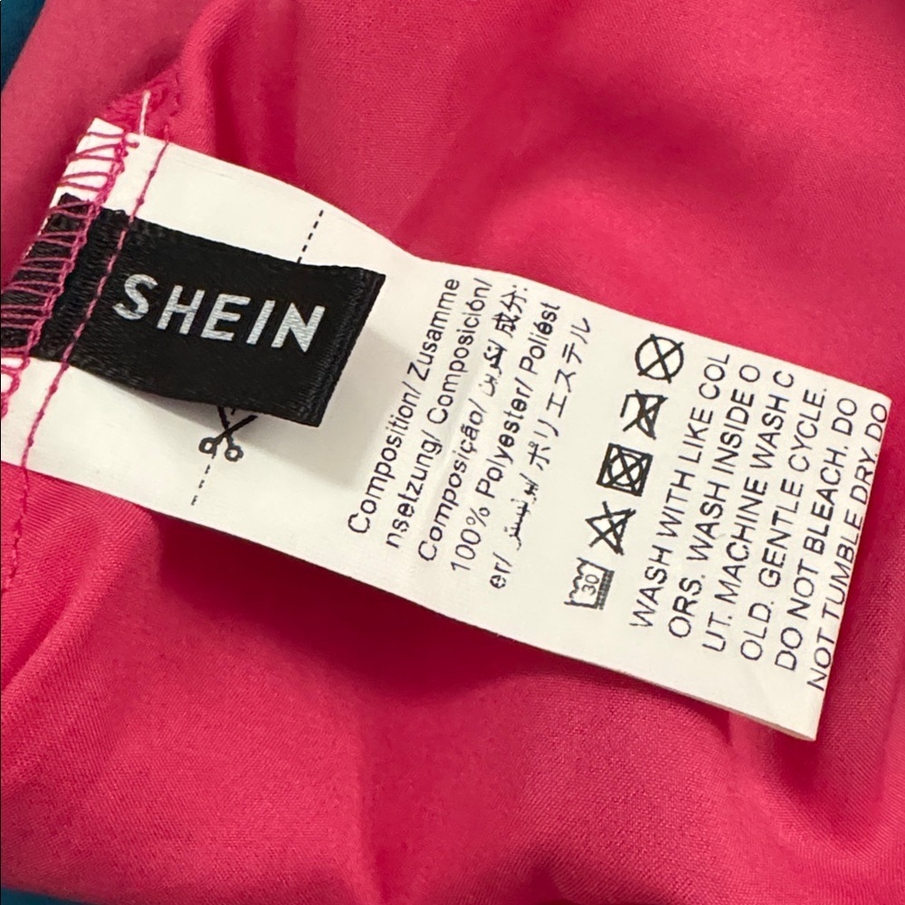 SHEIN Hot Pink Floral Sleeveless Stretchy Dress - Picture 9 of 11